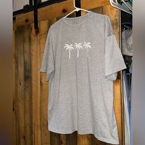 Oversized palm tree top
